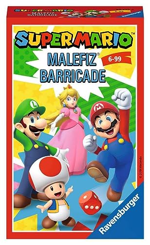 Ravensburger 20529 - Super Mario Malefiz, Mitbringspiel für 2-4 Spieler, ab 6 Jahren, kompaktes Format, Reisespiel, Spieleklassiker von Ravensburger