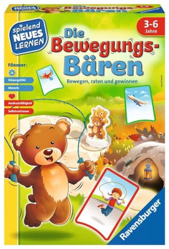 Ravensburger 20568 - Die Bewegungs-Bären - Spielen und Lernen für Kinder, das Bewegungsspiel für Kinder von 3-6 Jahren, Spielend Neues Lernen für 2-6 Spieler von Ravensburger