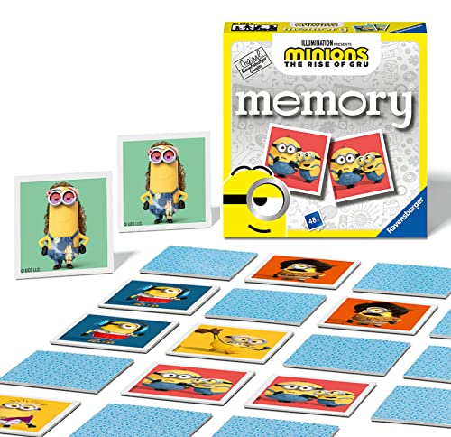 Ravensburger 20599 Minions 2 The Rise of Gru Mini Memory Spiel, 3 Jahre von Ravensburger