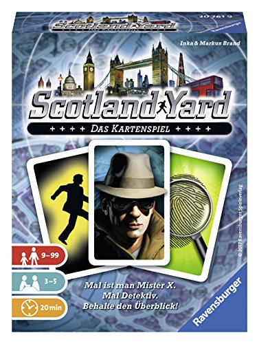 Ravensburger Kartenspiele 20761 - Scotland Yard - Das Kartenspiel von Ravensburger