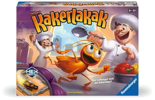 Ravensburger 20800 - Kakerlakak - Aktionsspiel mit elektronischer Kakerlake für Groß und Klein, für 2-4 Personen, geeignet ab 5 Jahren von Ravensburger