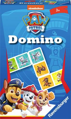 Ravensburger 20845 Paw Patrol Domino D/F/I/NL/EN/E/PT Mitbringspiele von Ravensburger