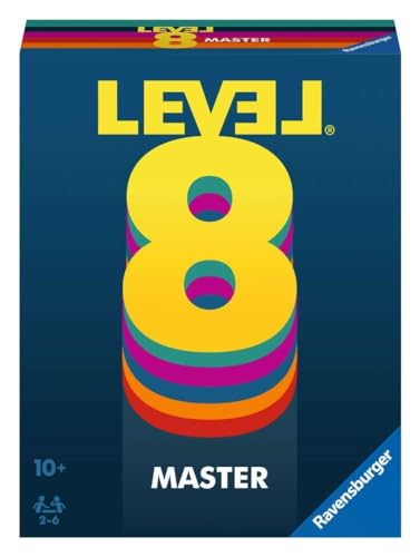 Ravensburger 20868 - Level 8 Master, Die Master Version des beliebten Kartenspiels für 2-6 Spieler ab 10 Jahren / Familienspiel / Reisespiel, Braun von Ravensburger