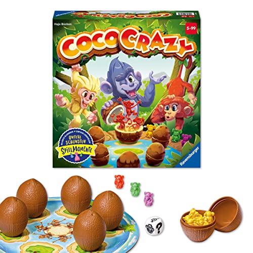 Ravensburger 20897 - Coco Crazy, Brettspiel für Kinder ab 5 Jahren, Familienspiel für Kinder und Erwachsene, Merkspiel für 2-8 Spieler - Ostergeschenke für Kinder von Ravensburger