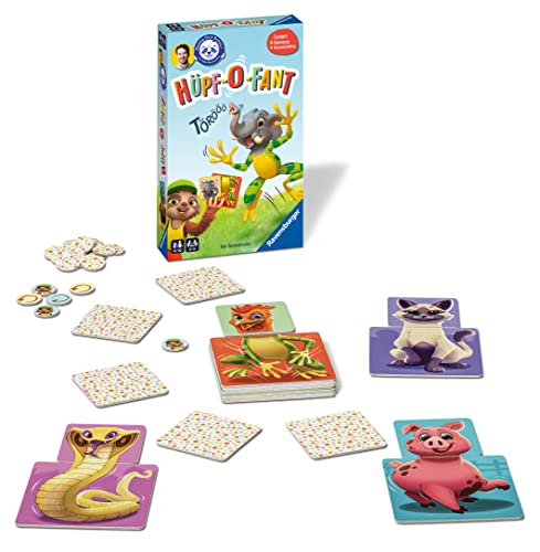 Ravensburger 20951 - Beweg Dich schlau! Hüpf-O-Fant - für 2 bis 5 Kinder ab 4 Jahren entwickelt mit der Felix-Neureuther-Stiftung Beweg Dich schlau! von Ravensburger