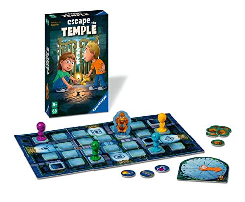 Ravensburger 20963 - Escape The Temple - Brettspiel für Kinder ab 8 Jahren, Familienspiel für Kinder und Erwachsene, Klassiker für 2-4 Spieler von Ravensburger