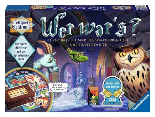 Ravensburger Kinderspiel 21854 - Wer War's, Gesellschafts- und Familienspiel, für Kinder und Erwachsene, Kinderspiel des Jahres, Kinderspiel ab 6 Jahren, für 2-4 Spieler - Ostergeschenke für Kinder von Ravensburger