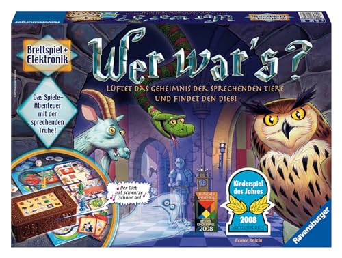 Ravensburger Kinderspiel 21854 - Wer War's, Gesellschafts- und Familienspiel, für Kinder und Erwachsene, Kinderspiel des Jahres, Kinderspiel ab 6 Jahren, für 2-4 Spieler - Ostergeschenke für Kinder von Ravensburger