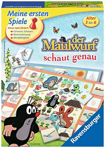 Ravensburger 22167 - Der Maulwurf schaut genau - Zuordnungsspiel für Kinder, Verschiedene Spielvariationen für 1 bis 4 Spieler ab 3-6 Jahren von Ravensburger