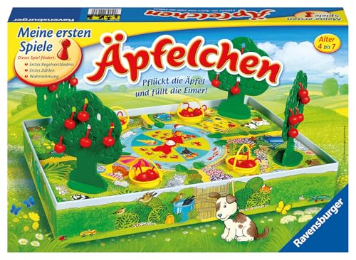 Ravensburger 22236 - Äpfelchen - Sammelspiel für Kinder, Äpfel pflücken für 2-4 Spieler ab 4-7 Jahren, Yellow von Ravensburger