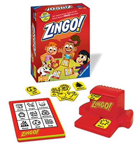 Ravensburger 22354 - Zingo!, Kinderspiel ab 4 Jahren, für 2-6 Spieler, Bingospiel von Ravensburger