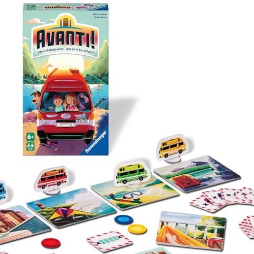 Ravensburger 22409 - Avanti! Schnelles Kombinationsspiel für Kinder ab 6 Jahren, Familienspiel für Kinder und Erwachsene, für 2-5 Spieler von Ravensburger