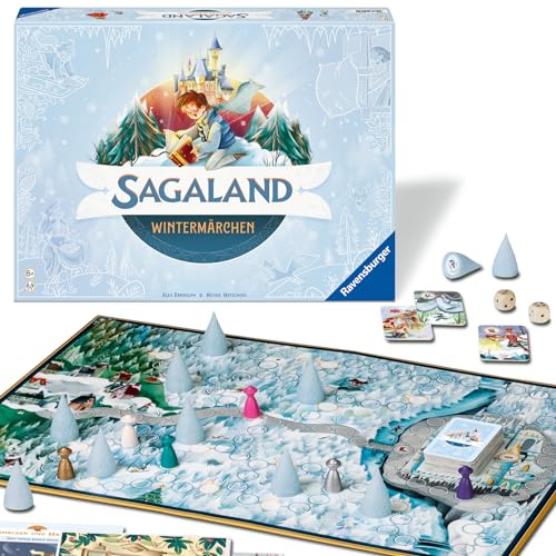 Ravensburger 22460 - Sagaland Wintermärchen - Brettspiel für Kinder und Erwachsene, 2-6 Spieler, Merkspiel Klassiker ab 6 Jahren von Ravensburger