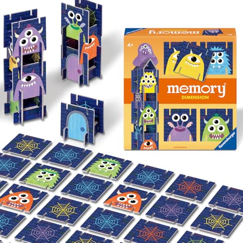 Ravensburger 22467 - Memory Dimension - Der Spieleklassiker Memory - Merkspiel ab 4 Jahren - Gedächnisspiel ab 3 Jahren von Ravensburger