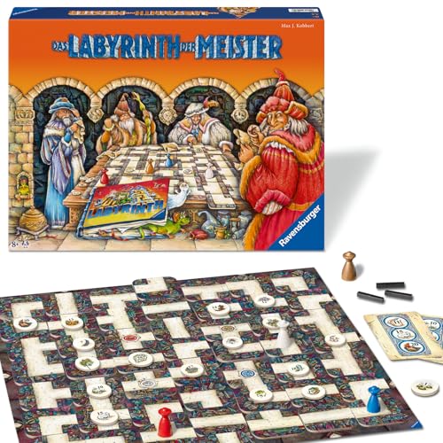 Ravensburger 22474 Labyrinth der Meister - Die Meisterversion des verrückten Labyrinths für 2 - 4 Personen, Gesellschaftsspiel ab 9 Jahren von Ravensburger