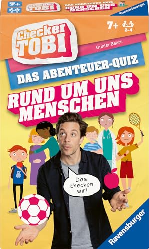 Ravensburger 22493 - Checker Tobi Rund um Uns Menschen - Das Abenteuerquiz für Kinder ab 7 Jahren, Quiz & Mitmachspiel für Kinder und Familien, für 2-4 Spieler von Ravensburger