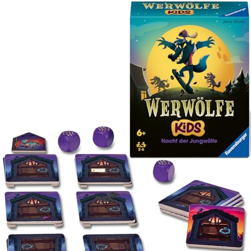 Ravensburger 22692 Werwölfe - Nacht der Jungwölfe, erstes Werwölfe-Spiel für Kinder ab 6 Jahren für 2 bis 6 Spieler von Ravensburger