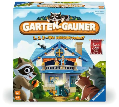 Ravensburger 22698 - Garten-Gauner: 1, 2, 3 – Wer schleicht vorbei? - Kinderspiel ab 6 Jahren für 2-4 Personen von Ravensburger