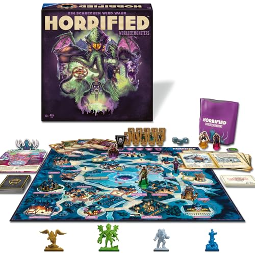 Ravensburger 22892 - Horrified: World of Monsters - Kooperatives und immersives Brettspiel für alle ab 10 Jahren, für Spieleabende mit Freunden oder Familie, für 1-5 Horrified-Fans von Ravensburger