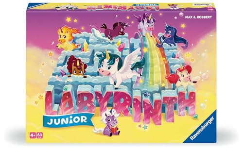 Ravensburger 23046 - Einhorn Junior Labyrinth - Familienklassiker für die Kleinen, Spiel für Kinder ab 4 Jahren - Gesellschaftspiel geeignet für 2-4 Spieler, Einhorn-Spiel von Ravensburger