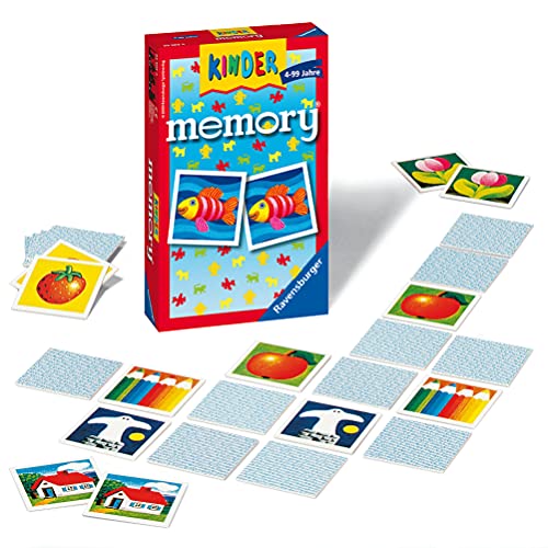 Ravensburger 23103 - Kinder Memory®, der Spieleklassiker für die ganze Familie, Merkspiel für 2-8 Spieler ab 4 Jahren von Ravensburger