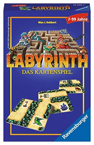 Ravensburger 23206 - Labyrinth - Das Kartenspiel , Mitbringspiel für 2-6 Spieler, Legespiel ab 7 Jahren, kompaktes Format, Reisespiel von Ravensburger