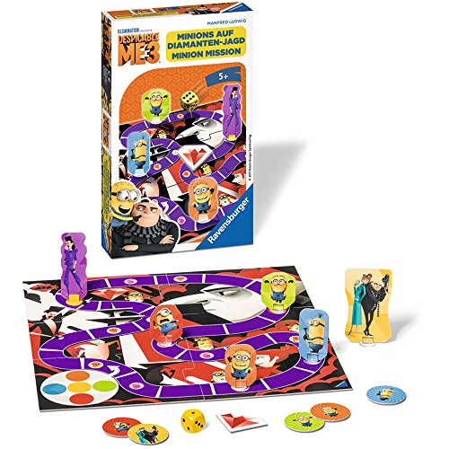 Ravensburger 23435 - Despicable Me 3 Minions auf Diamanten-Jagd - Kinderspiel/ Reisespiel von Ravensburger