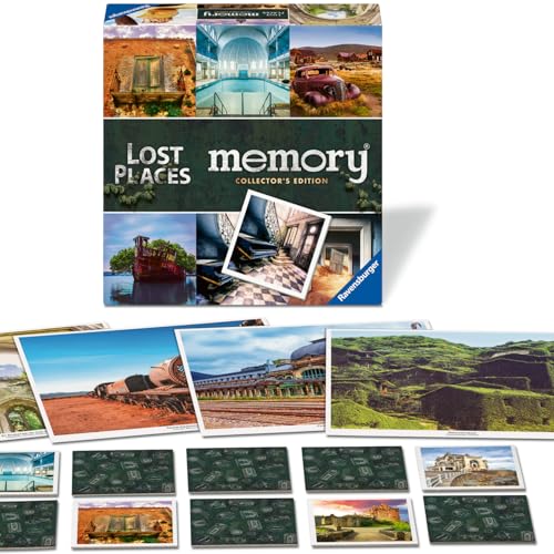 Ravensburger 23499 - Collector's Memory Lost Places - Das weltbekannte Gedächtnisspiel für 2 bis 8 Spieler, Merkspiel ab 6 Jahren - Lost Places Dieser Welt von Ravensburger