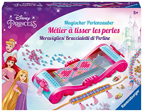 Ravensburger 23540 Magischer Perlenzauber Disney Princesses - Zauberhafte Armbänder aus bunten Perlen basteln, Kreatives Bastelset für Kinder ab 5 Jahren, White von Ravensburger