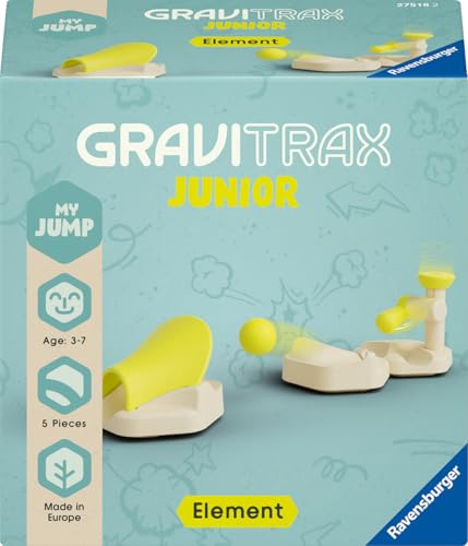 Ravensburger 23749 -GraviTrax Junior Element Jump, Murmelbahn für Kinder ab 3 Jahren, Kugel schanzt über Bahn, Spielzeug ab 3 Jahre von Ravensburger