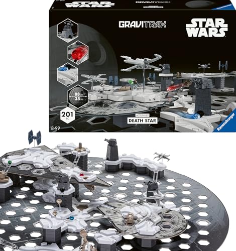 Ravensburger GraviTrax Star Wars Action-Set Deathstar 23860 - GraviTrax Starterset für Deine Kugelbahn - Murmelbahn und Konstruktionsspielzeug ab 8 Jahren, GraviTrax Zubehör alleine bespielbar von Ravensburger