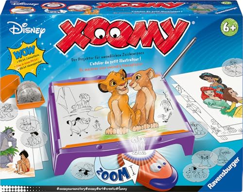 Ravensburger Xoomy Maxi Disney Classics und Prinzessinnen - Zeichnen Lernen, Kreatives Zeichnen und Malen für Kinder ab 6 Jahren, Zeichenset für unendlichen Zeichenspaß von Ravensburger