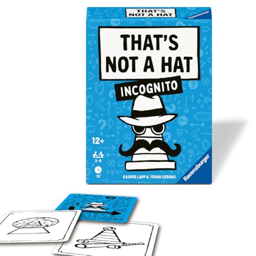 Ravensburger 24685 - That's not a hat - Incognito - Partyspiel, Kartenspiel für 3-8 Personen, lustige Unterhaltung ab 12 Jahren von Ravensburger