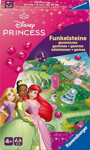 Ravensburger 24708 - Disney Princess Funkelsteine - Lauf- und Sammelspiel für 2 bis 4 Kinder - Kinderspiel ab 4 Jahren von Ravensburger