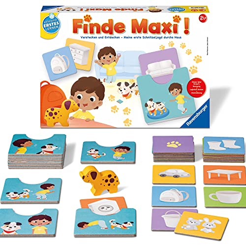 Ravensburger 24737 - Finde Maxi! - Lernspiel für Kinder ab 2,5 Jahren, Spielend Erstes Lernen für 1-2 Spieler von Ravensburger