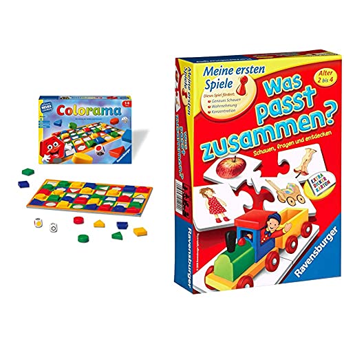 Ravensburger 24921 - Colorama - Zuordnungsspiel für die Kleinen - Spiel für Kinder ab 3 bis 6 Jahren & was passt zusammen? - Puzzelspiel für Kinder, Bildpaare zuordnen für 1-4 Spieler ab 2 Jahren von Ravensburger