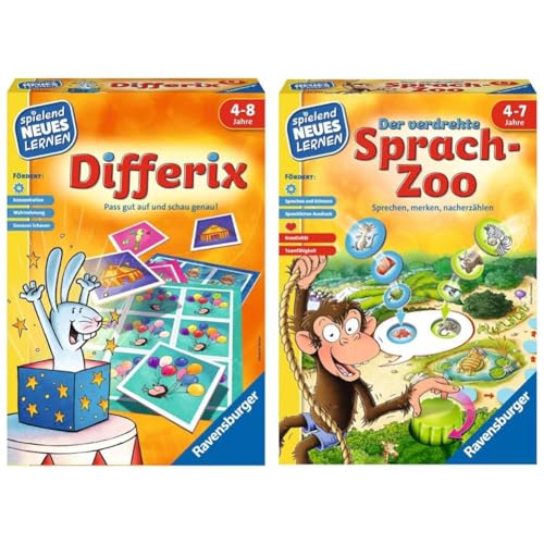 Ravensburger 24930 - Differix - Spielen und Lernen für Kinder & 24945 - Der verdrehte Sprach-Zoo von Ravensburger