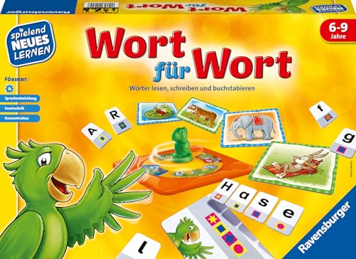 Ravensburger 24955 - Wort für Wort - Spielen und Lernen für Kinder, Lernspiel für Kinder von 6-9 Jahren, Spielend Neues Lernen für 1-4 Spieler von Ravensburger