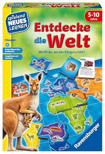 Ravensburger 24990 - Entdecke die Welt - Spielen und Lernen für Kinder, Lernspiel für Kinder von 5-10 Jahren, Spielend Neues Lernen für 2-4 Spieler, Yellow von Ravensburger