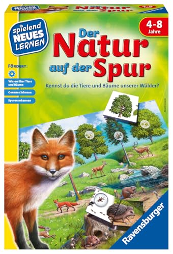 Ravensburger 25041 - Der Natur auf der Spur - Spielen und Lernen für Kinder, Lernspiel für Kinder von 4-8 Jahren, Spielend Neues Lernen für 2-4 Spieler, Yellow von Ravensburger