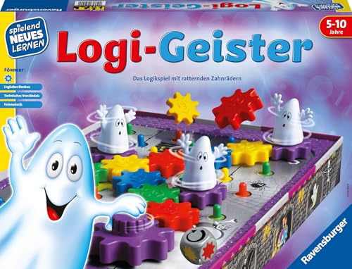 Ravensburger 25042 - Logi-Geister - Spielen und Lernen für Kinder, Lernspiel für Kinder von 5-10 Jahren, Spielend Neues Lernen für 2-4 Spieler von Ravensburger