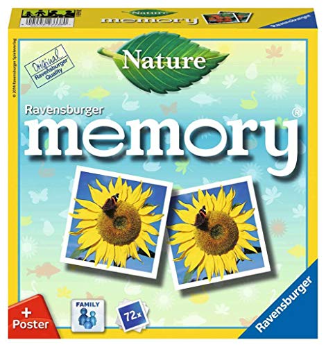 Ravensburger 26633 - Nature Memory, der Spieleklassiker für alle Natur-Fans, Merkspiel für 2-8 Spieler ab 4 Jahren von Ravensburger