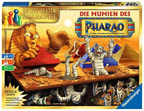 Ravensburger 26752 - Die Mumien des Pharao, Suchspiel für Kinder und Erwachsene ab 8 Jahren, Gesellschaftsspiel für 2-4 Spieler, die besten Familienspiele von Ravensburger