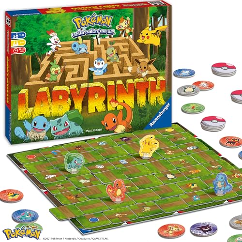 Ravensburger 26949 - Pokémon Labyrinth - Familienspiel für 2-4 Spieler ab 7 Jahren von Ravensburger