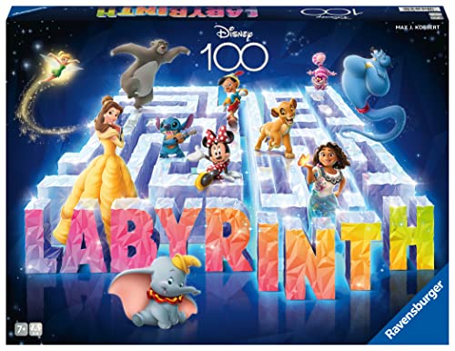 Ravensburger 27460 - Disney Labyrinth - Der Familienspiel-Klassiker für 2-4 Spieler ab 7 Jahren mit den beliebtesten Disney Charakteren, Disney Geschenk, Disney Spiel von Ravensburger