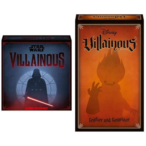 Ravensburger 27491 - Star Wars Villainous - Die dunkle Seite der Macht & 27376 - Disney Villainous - Größer und Gemeiner, 5. Erweiterung von Villainous ab 10 Jahren für 2-3 Spieler von Ravensburger