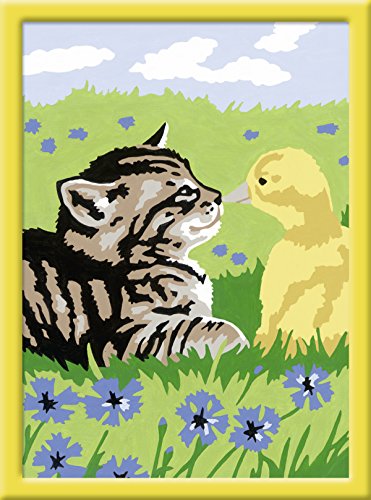 Ravensburger 27976 - Tierische Freundschaft - Malen nach Zahlen, 13 x 18 cm von Ravensburger