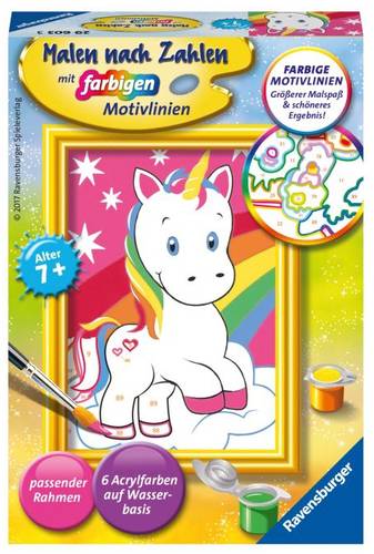 Ravensburger 29603 Malen nach Zahlen: Süßes Einhorn von Ravensburger