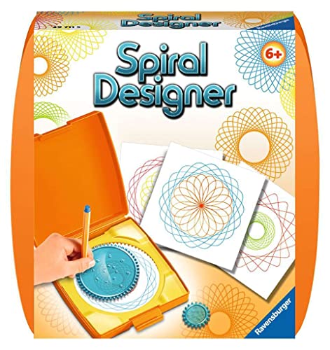 Ravensburger Spiral-Designer Mini, Zeichnen Lernen für Kinder ab 6 Jahren, Kreatives Zeichen-Set mit Mandala-Schablone für farbenfrohe Spiralbilder und Mandalas von Ravensburger