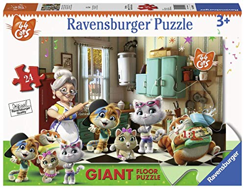 Ravensburger 44 Katzen B Puzzle, Boden, 24 Teile, 03004 von Ravensburger